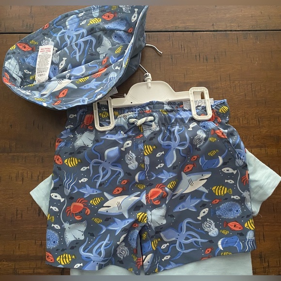 •NWT•Tommy Bahama Pool Time to Play Time Quick Dry Sea Life Theme 3 Piece Set - Picture 7 of 8